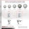 Service Caster 5 Inch Gray Polyurethane Wheel Swivel 7/8 Inch Square Stem Caster Set SCC SCC-SQ20S514-PPUB-GRY-78-4 - alternate 2